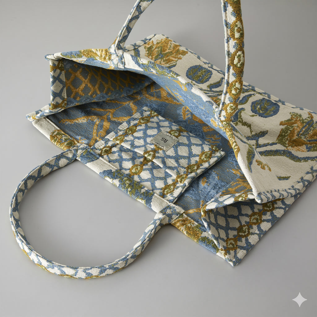 Anniken Spring Flower Yellow/Blue Large