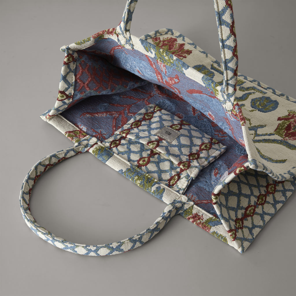 Anniken Flower Spring Bag Ruby/Blue Large