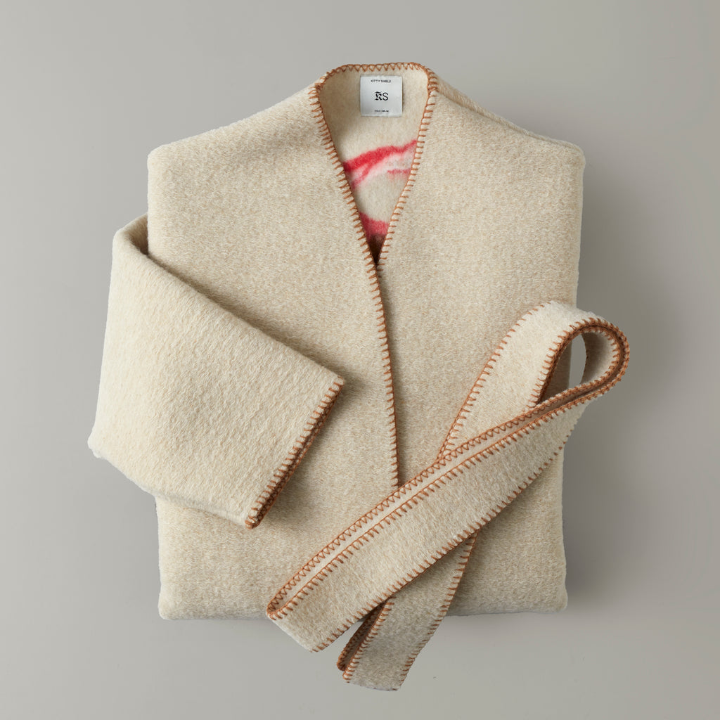 GM horse, wool cardigan