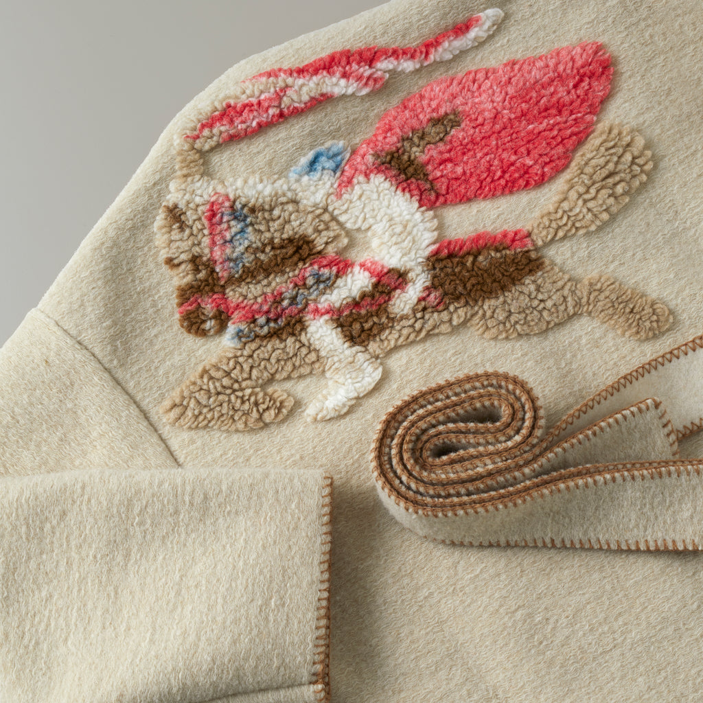 GM horse, wool cardigan