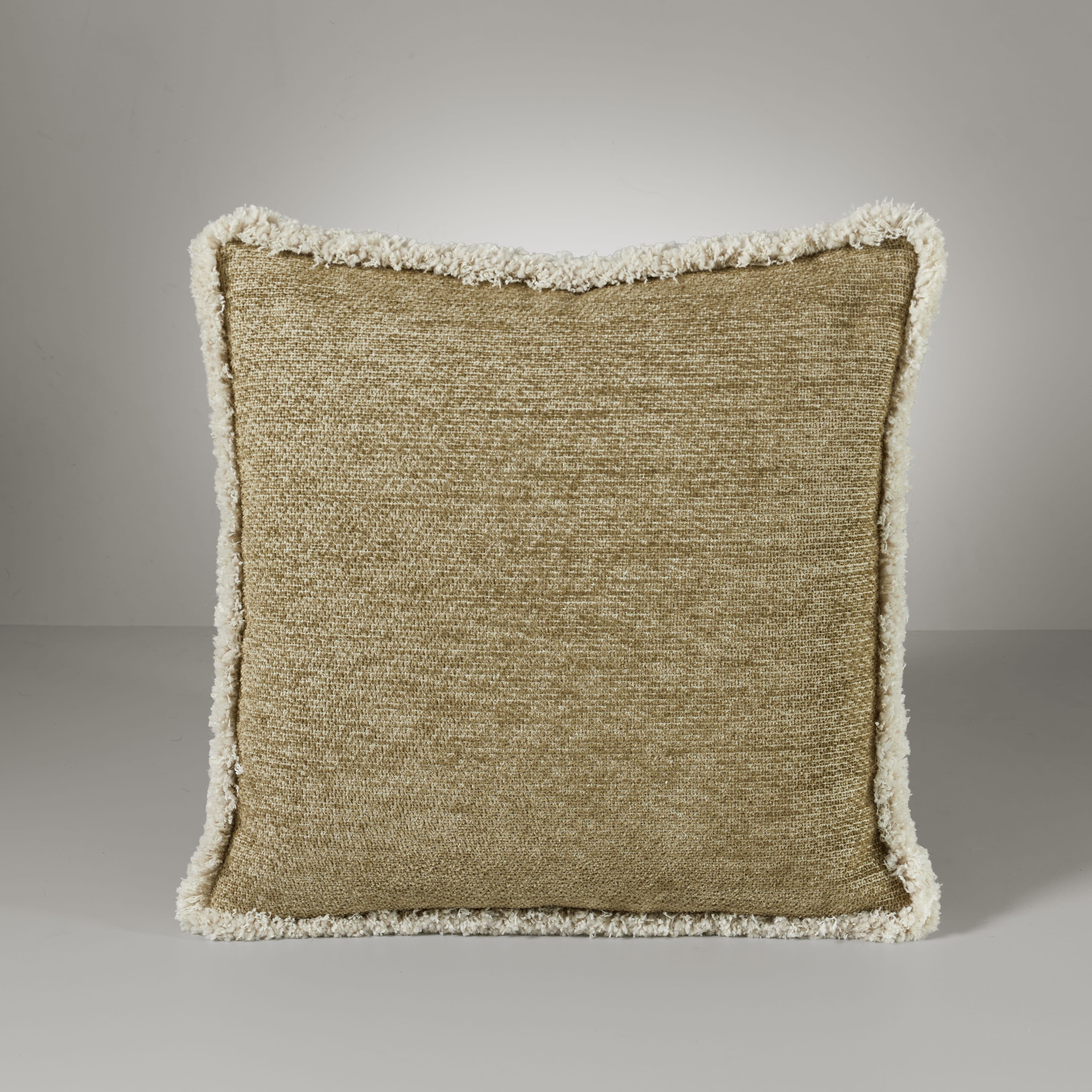 Ari chenille fringe cushion, 50X50, touch of gold