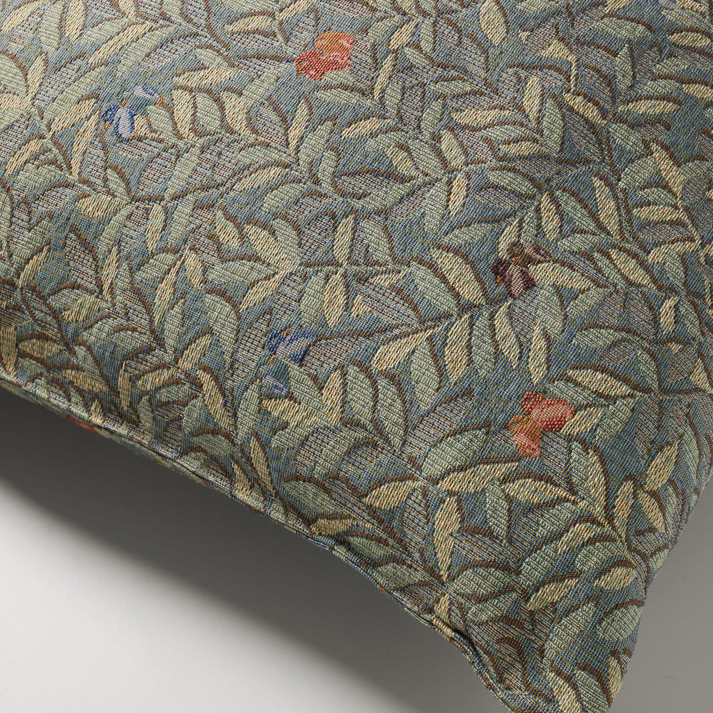 Aria birds cushion, green