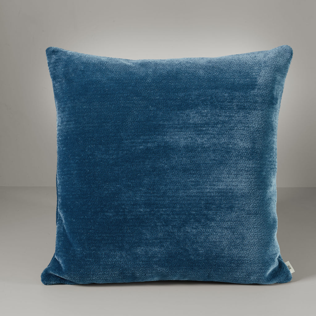Ari chenille cushion, 60X60, bold blue