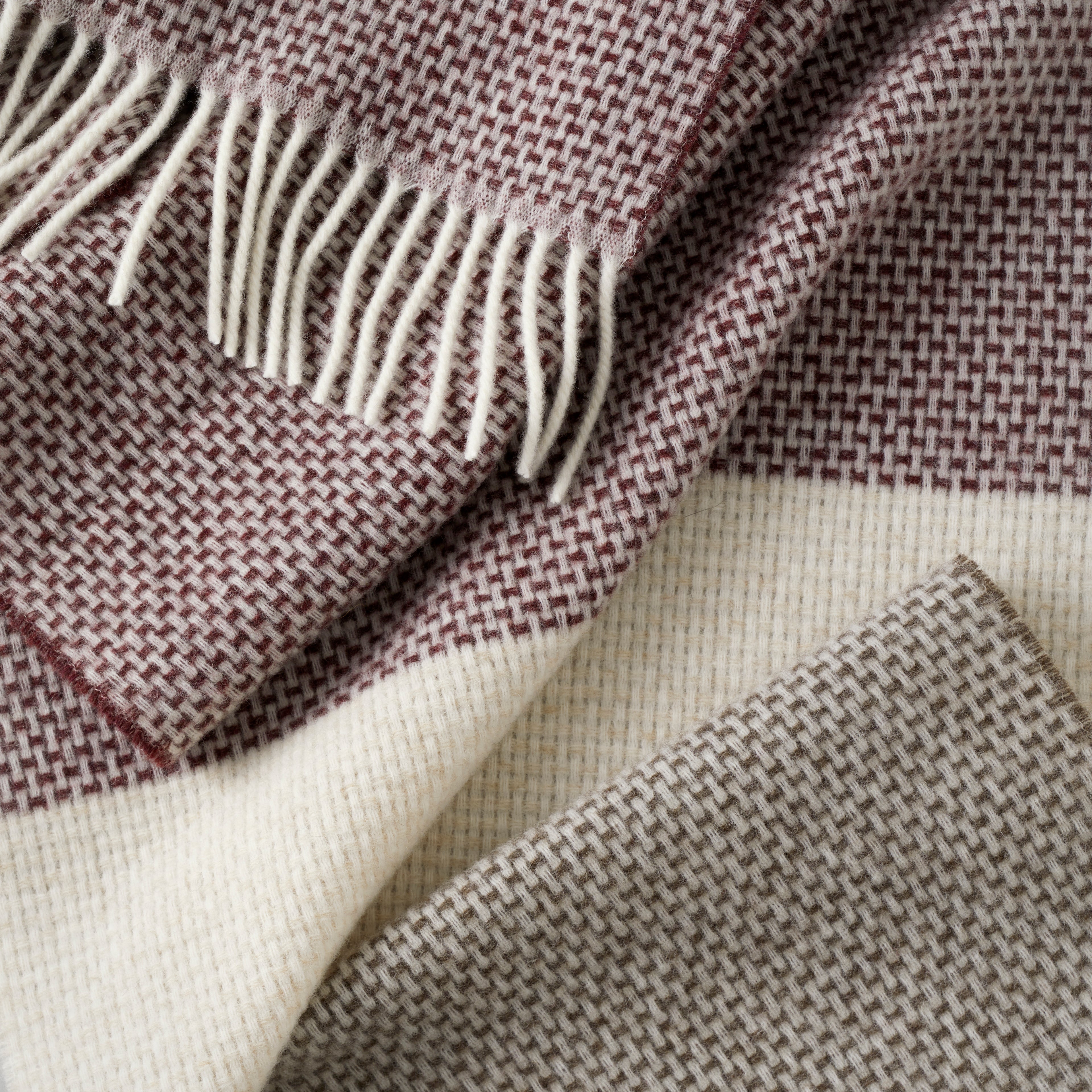 Aira scarf, 42X190, brown/burgundy