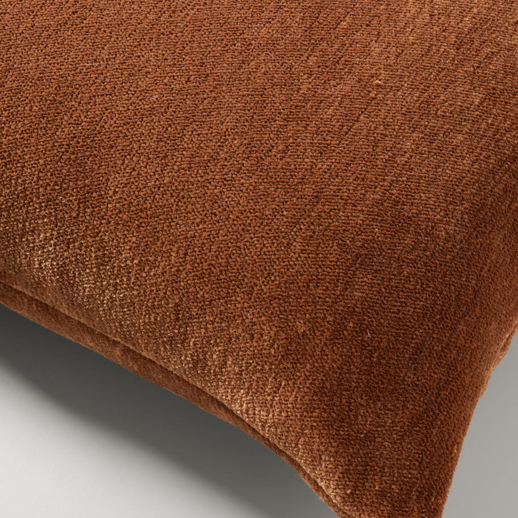 Ari chenille cushion, 60X60, ruby rust