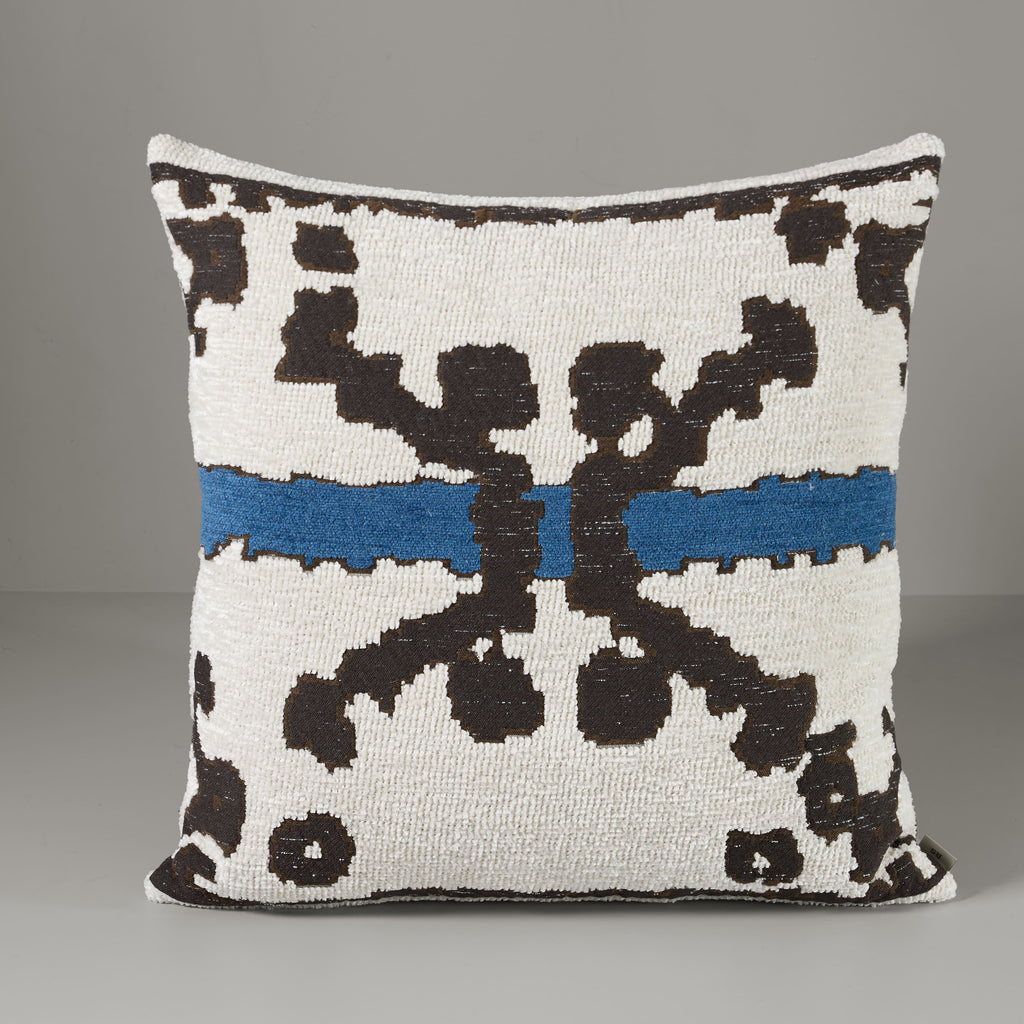 Upscale aakle cushion, beige/blue