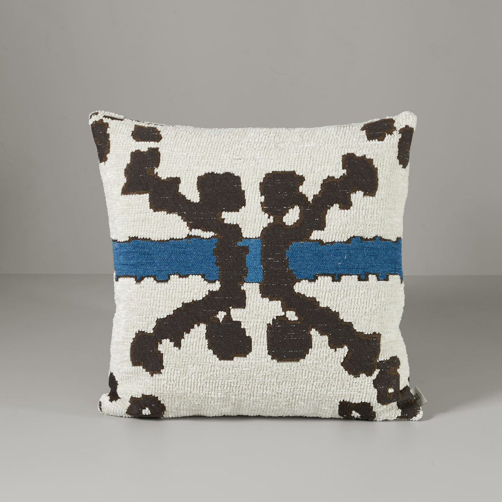 Upscale aakle cushion, beige/blue