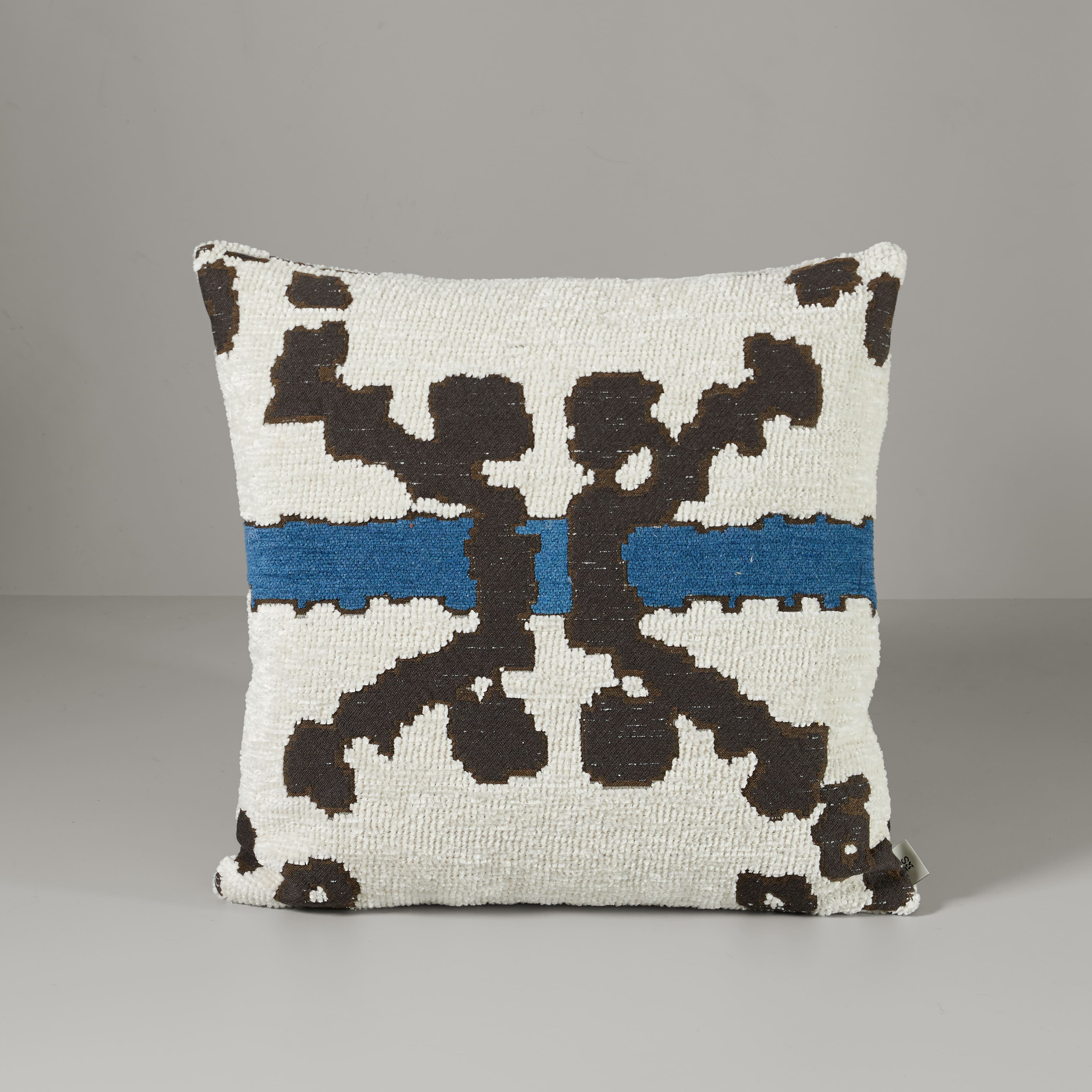 Upscale aakle cushion, beige/blue