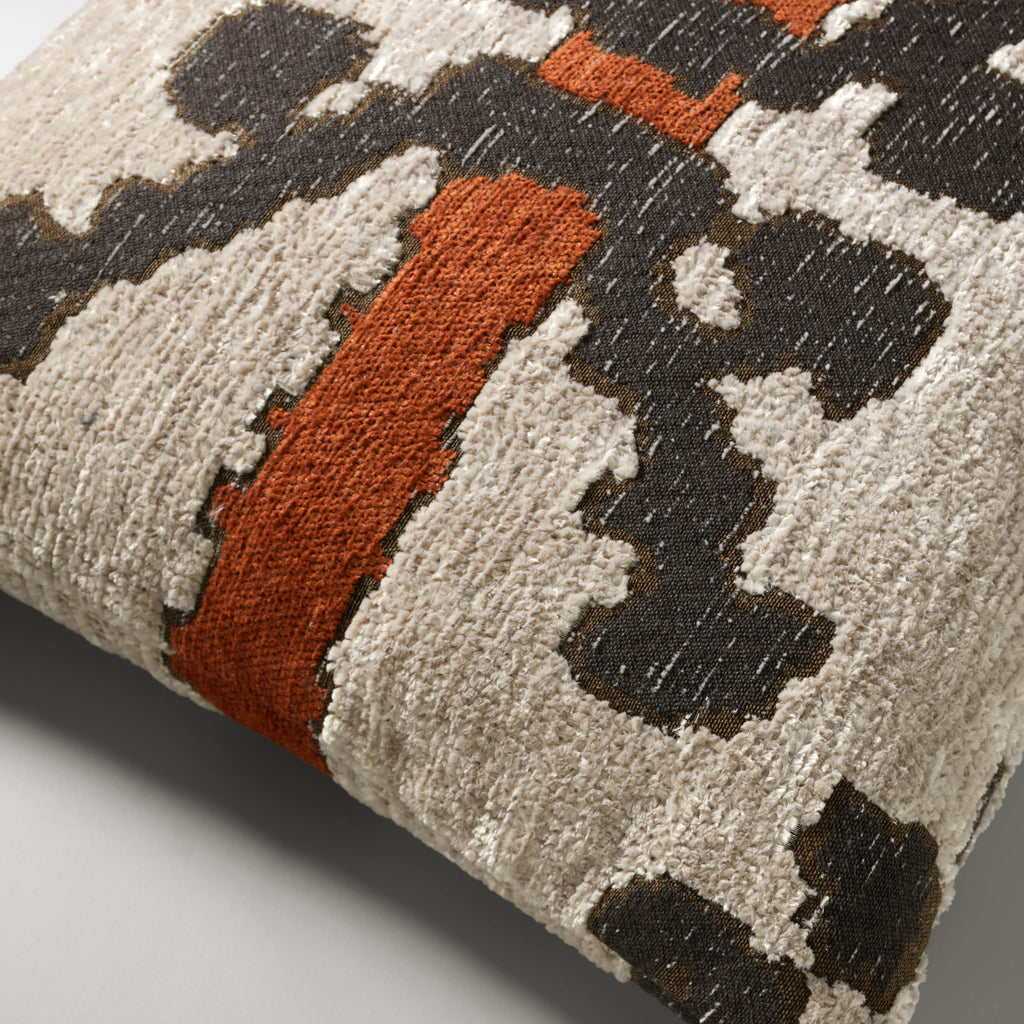 Upscale aakle cushion, beige/rust