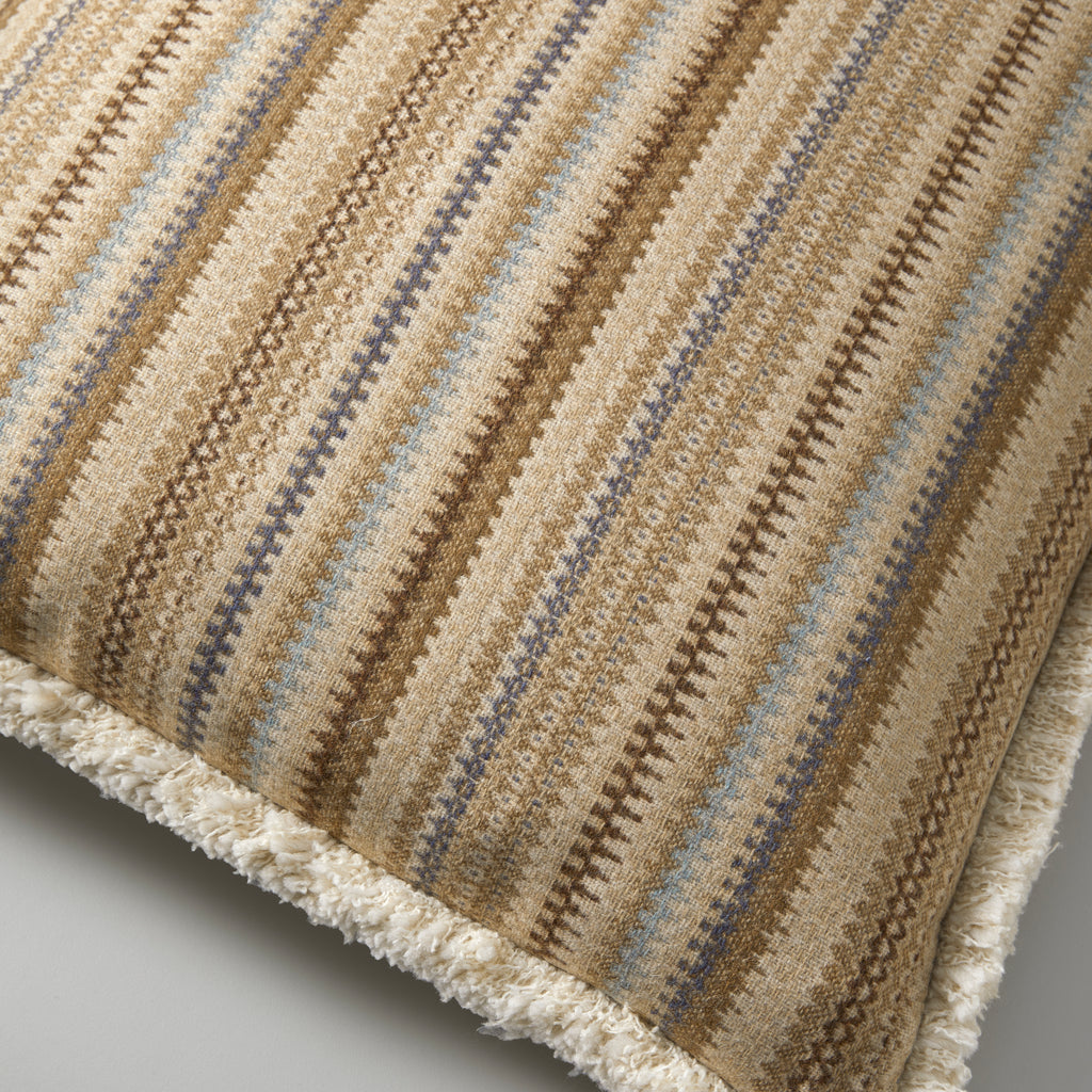 Archie re-wool  fringe cushion, 50X50, multi