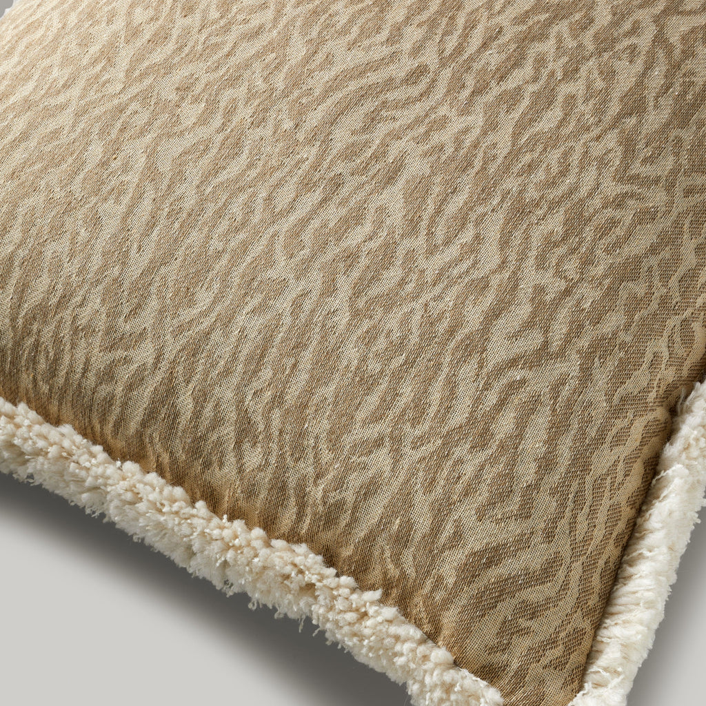 Agnes fringe cushion, 50X50, beige