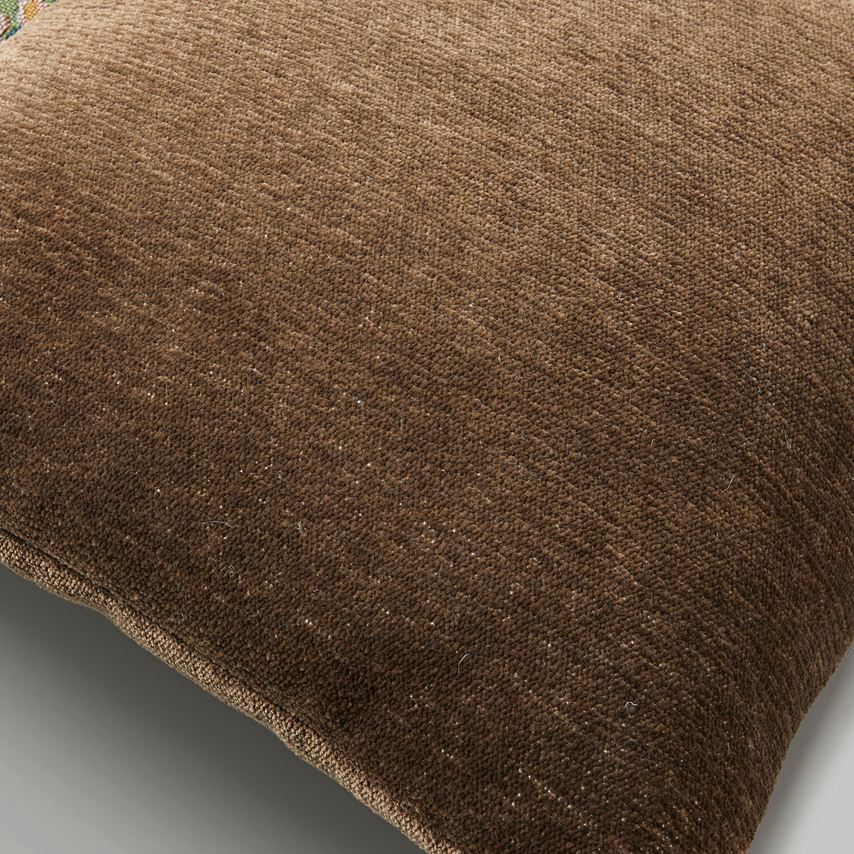 Ari chenille cushion, 60X60, deep brown