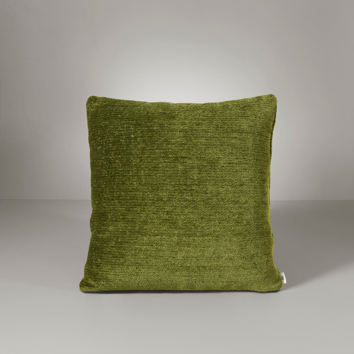 Ari chenille cushion, olive green