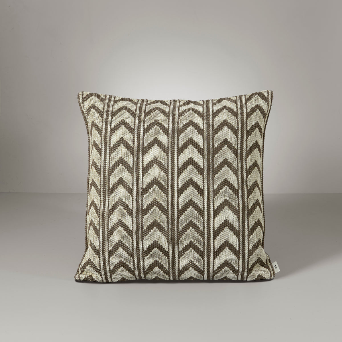 Icons stripe cushion REVERSE, taupe